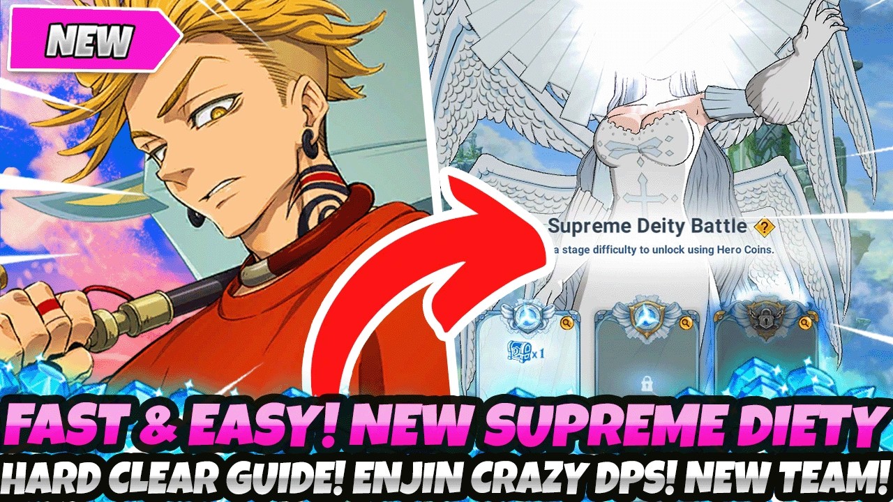 NEW FAST & EASY SUPREME DEITY HARD GUIDE!* Crazy Enjin DPS! New