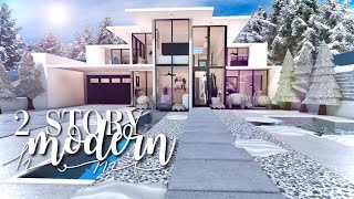 ROBLOX | Bloxburg: 2 Story Modern Cozy Roleplay Home | No Large Plot | Winter House Build ROBLOX | Bloxburg: 2 Story Modern Cozy Roleplay Home | No Large Plot | Winter House Build