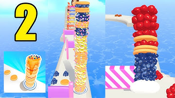 Pancake Run - All Levels 11-20 🥞🍌🥞🍓 Gameplay (Android,ios) New Update Part 2