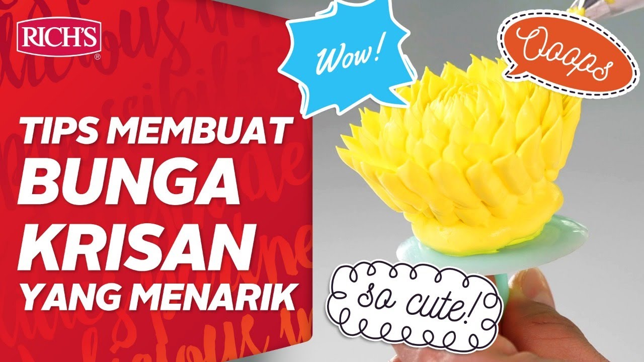 Cara Membuat Bunga Chrysanthemum | Cream Decor 