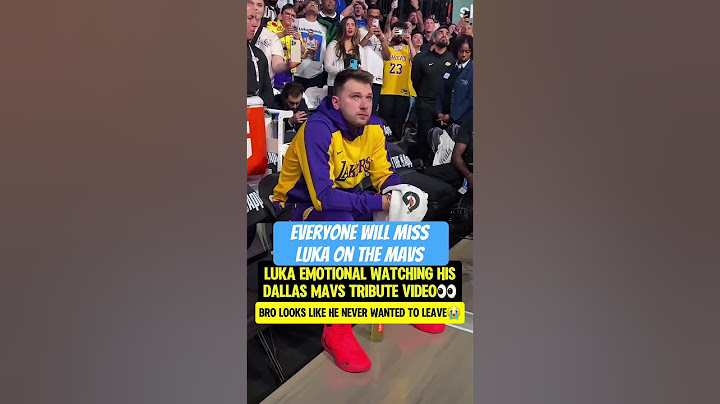 Luka emotional during his tribute video @Houseofhighlights