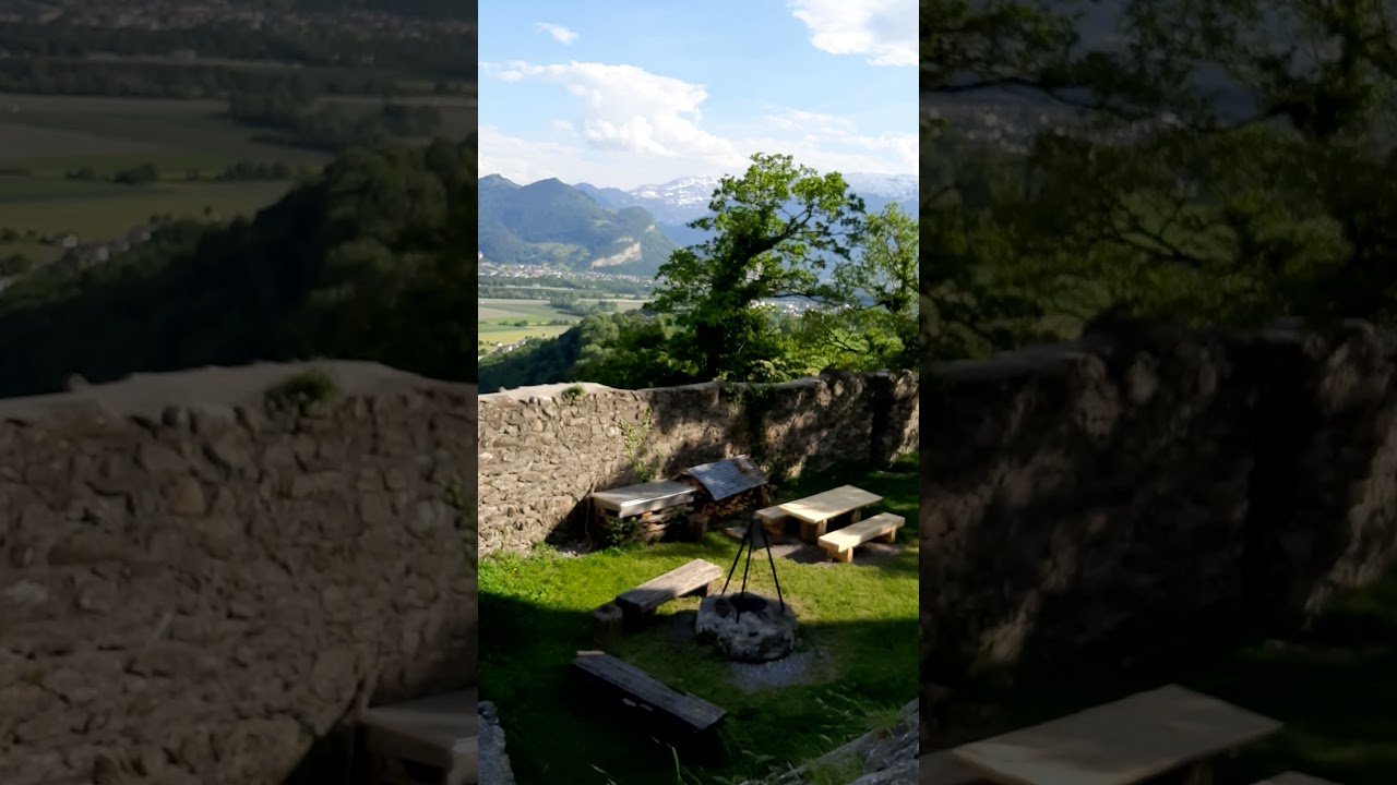 9 - Gretschins - Burgruine Wartau, Schweiz Switzerland with scenic view to Liechtenstein - June 3