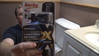 How To replace Your Toilet Fill Valve With New Korky Valve