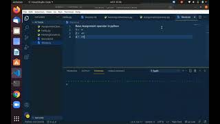 Assignment Operator in Python in marathi.
