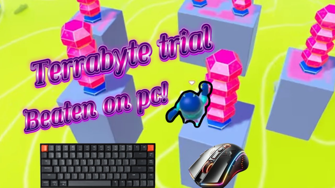 Fall Guys - Terrabyte Trial BEATEN On Keyboard & Mouse! [PC] - YouTube