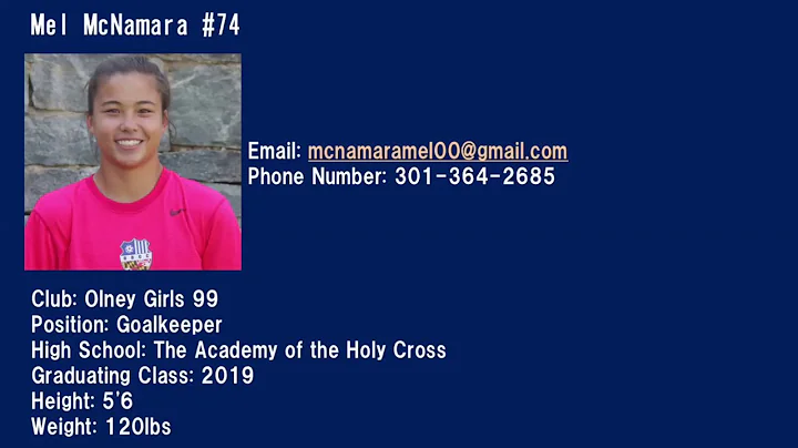 Melanie McNamara 2016 Highlights