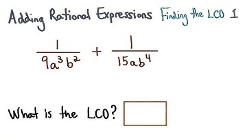 Finding the LCD 1 - Visualizing Algebra