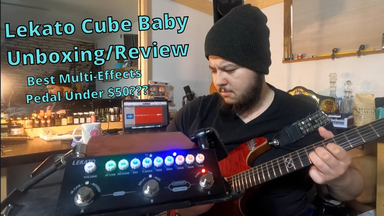 LEKATO CUBE BABY / CUVAVE  Mini Multi Effect Guitar Pedal [Amps, Delay,  Reverb, Cabs IR's and MORE! 