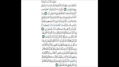 سورة البقرة من 81 - 82 مكررة خمس مرات للحفظ