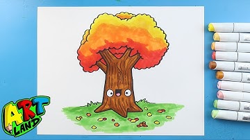 How to Draw a Fall Tree