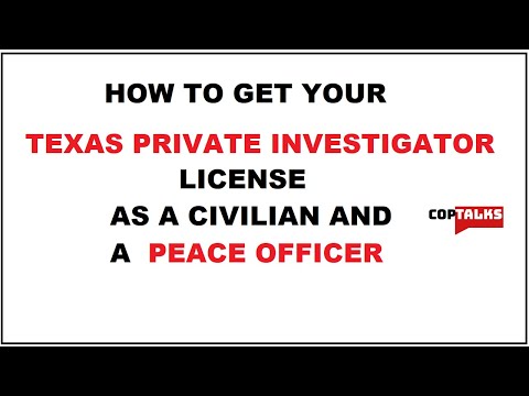 Vidéo: Comment obtenir ma licence de détective privé au Texas ?