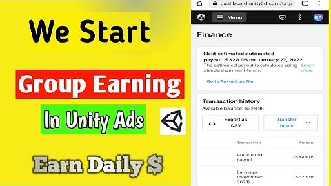Unityads Group Earning | unity ads group earning app | Earn With Technical