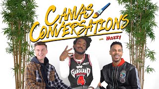 Mozzy Talks About His Pre-Show Rituals While Being Drawn | Canvas Conversations