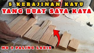 5 KERAJINAN KAYU YANG BUAT KAYA RAYA CUMA MODAL LIMBAH KAYU BEKAS