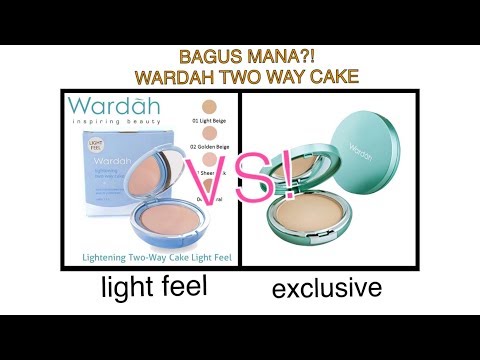 BATTLE! Wardah Lightening Two Way Cake Light Feel VS Wardah Exclusive Two Way Cake. 