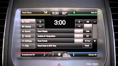 SYNC® with MyFord Touch® Setting Valet Mode