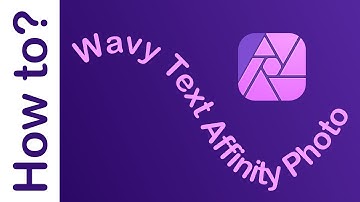 How To Create Wavy Text in Affinity Photo - Video Tutorial