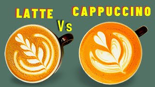 CAPPUCCINO VS LATTE What’s the difference between & How do you make a Cuppaccino and latte