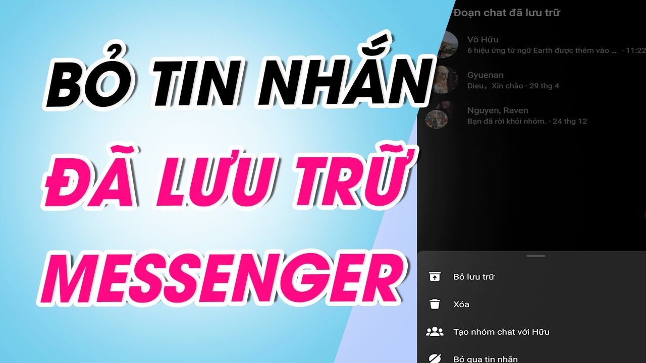 Mẹo bảo mật tin nhắn trên Messenger