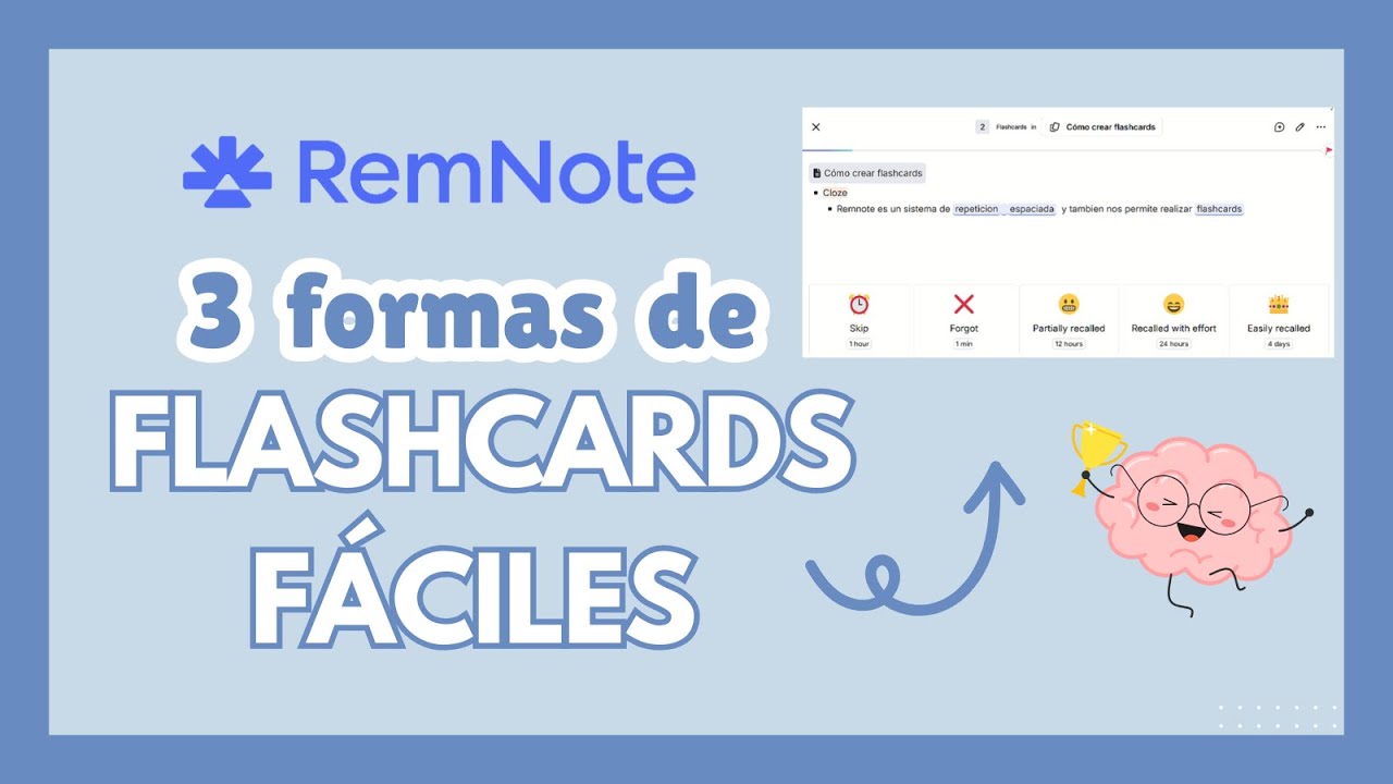 Flashcards en Remnote español - YouTube