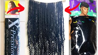 DIY||HOW TO MAKE CROCHET FAUX LOCS AND CURLY ENDS XPRESSION BRAIDING HAIR AND DARLING NATURAL TWIST