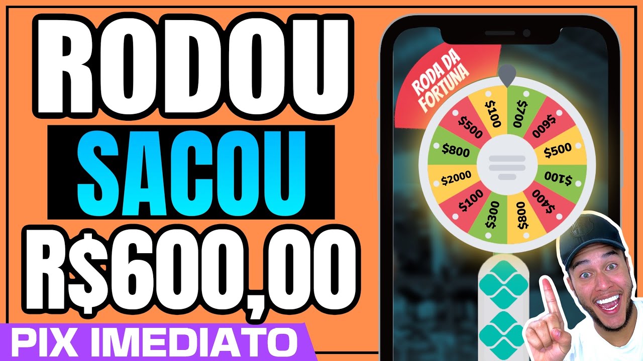 😱 NOVA RODA da FORTUNA PAGA R$600 no PIX por UM ÚNICO GIRO INSTANTÂNEO (Provei No Vídeo)