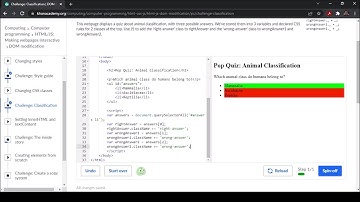 Challenge Classification Khan Academy