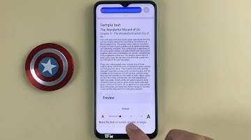 How to change screen font size on Realme C35 Android 11