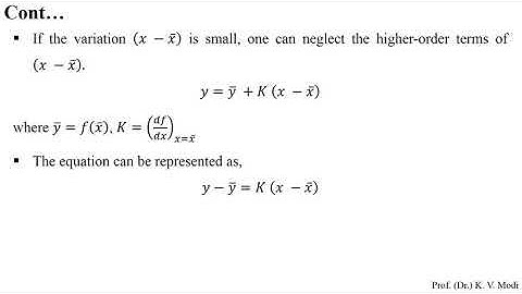 Linearization of Nonlinear Mathematical Models