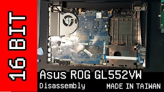 Asus ROG GL552VW Disassembly 拆解