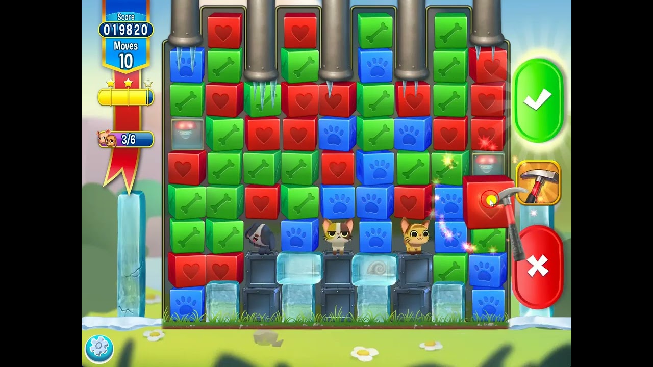 Pet Rescue Saga level 5075 no boosters | PuzzledCubes.site