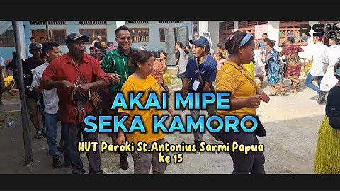 Live Goyang Seka Kamoro - Akai Mipe, HUT Paroki St.Antonius Sarmi Papua