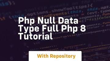 Php null data type full php 8 tutorial