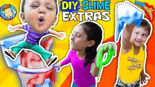 DIY FLUFFY SLIME EXTRAS + Shawn's Mac & Cheese Tease FUNnel V Challenge + Doh Much Fun Vlo