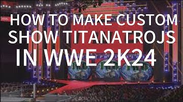 HOW TO MAKE CUSTOM IMAGES IN CUSTOM SHOWS WWE 2K24