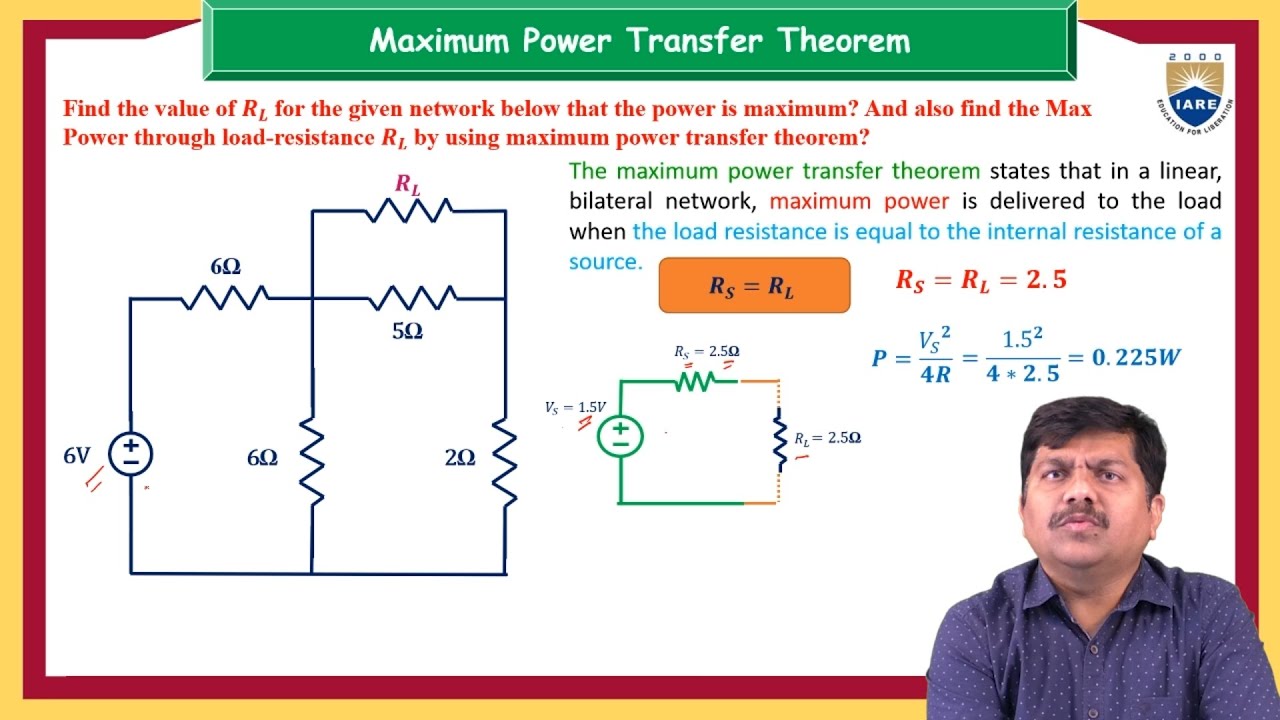 Problem on Maximum power transfer theorem for DC excitation circuits by ...