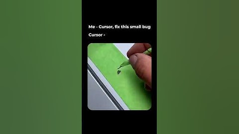 I asked Cursor to fix a "small bug" | Coding with AI | Programmer Life #shorts #Dailycodelife