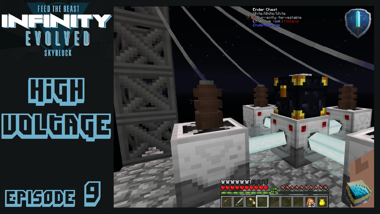 FTB Infinity Evolved Skyblock Expert Mode [E9] - High Voltage - YouTube