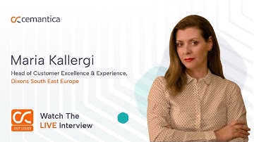 Cemantica TV: "CX out loud" with Maria Kallergi in Greece