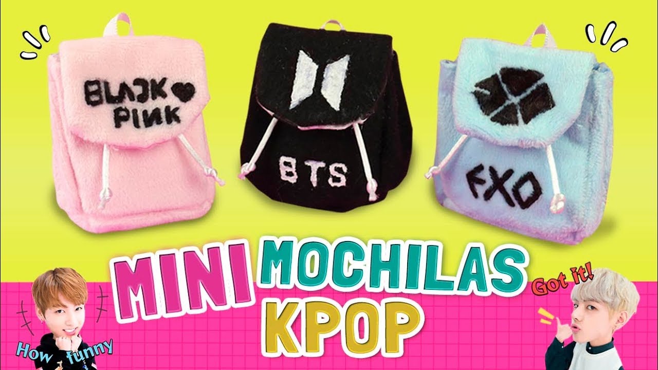 como hacer mini mochilas de tela