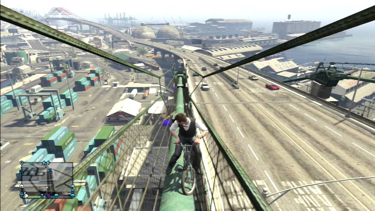 Gta 5 Fast Rope GTA V Lets Play Bicycle Tight Rope with xstkx07 - YouTube