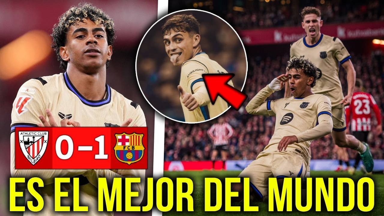 LAMINE LO HIZO DE NUEVO! VICTORIA DEL BARCELONA 0-1 AL ATHLETIC Y SACA 4 PUNTOS AL MADRID