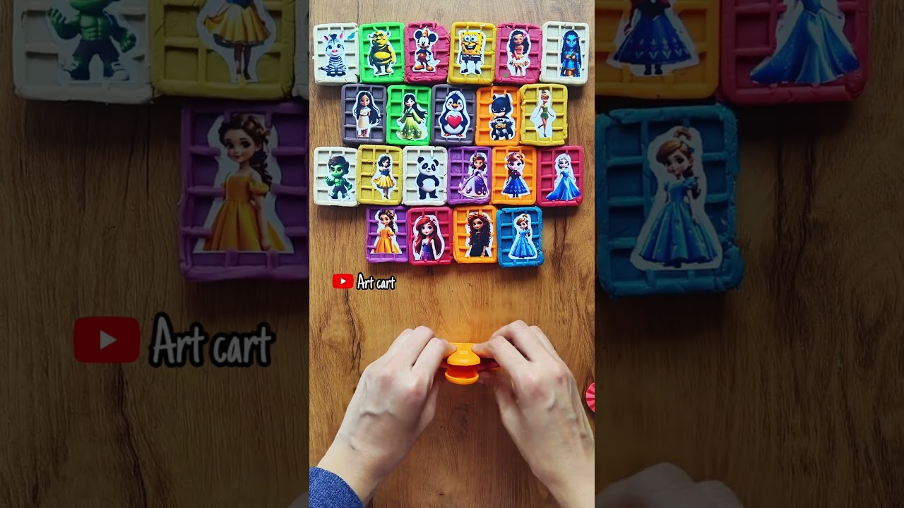 Making tom and jerry clay waffle 