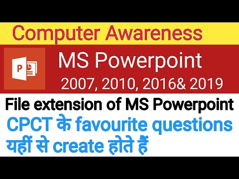 ms powerpoint file extension/ file extension of ms powerpoint in hindi for cpct/mpsi(steno)