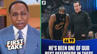 FIRST TAKE | Atkinson never considered benching James Harden and it cost Cavs Game 1 - Stephen A.