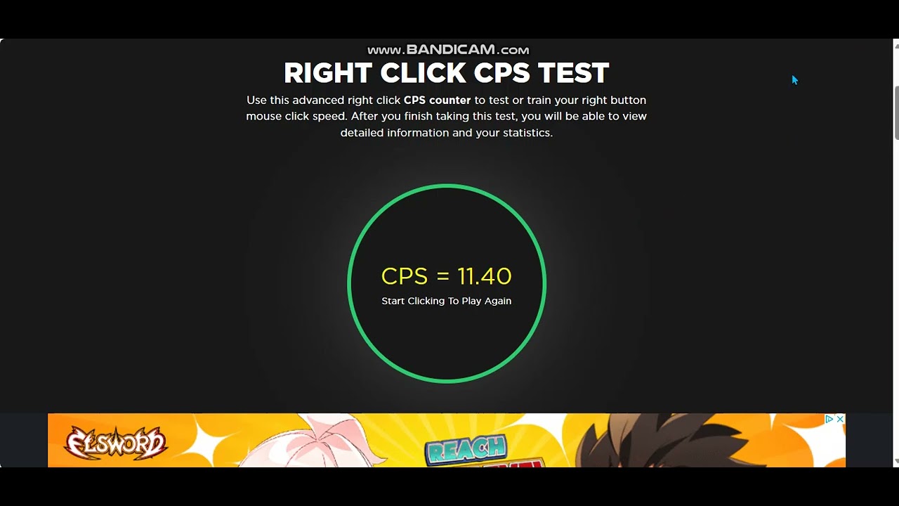 Right Click CPS Test