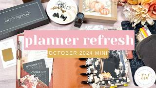 MONTHLY RESET | October 2024 Mini Discbound Planner Refresh | Jane's Agenda | Happy Planner