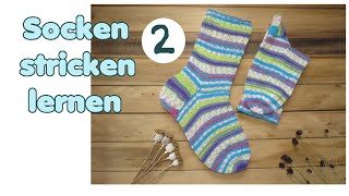 Socken stricken lernen TEIL 2 von 5 - Fersenwand und Fersenkäppchen