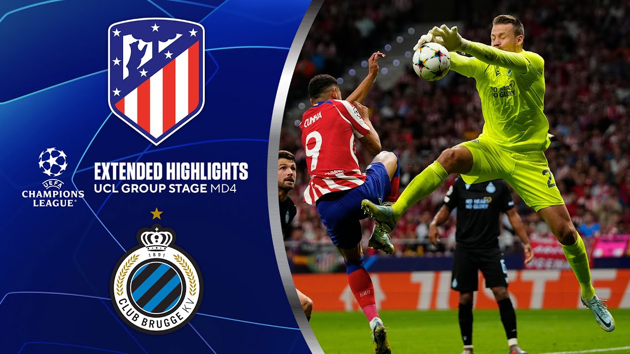 Club Brugge 2-0 Atletico Madrid: Group B leaders maintain perfect Champions  League record