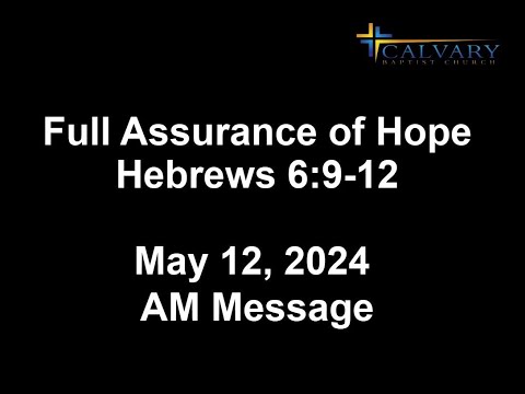 Full Assurance of Hope